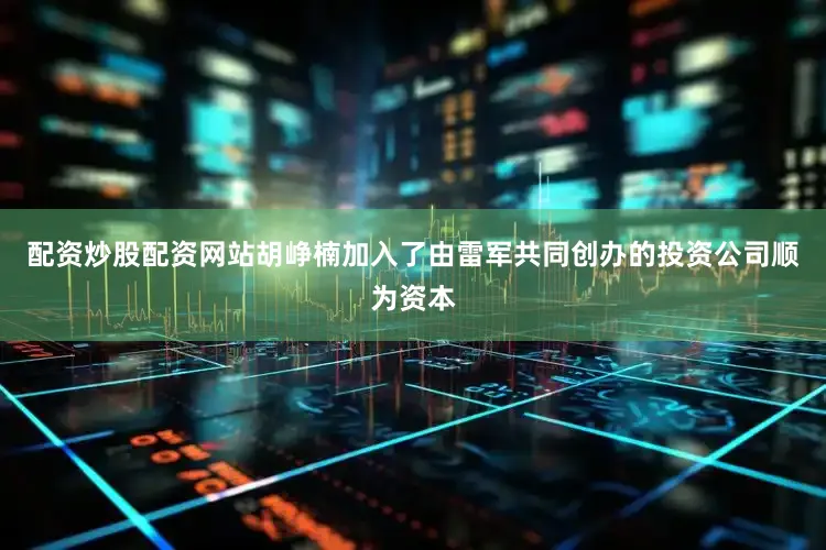 配资炒股配资网站胡峥楠加入了由雷军共同创办的投资公司顺为资本